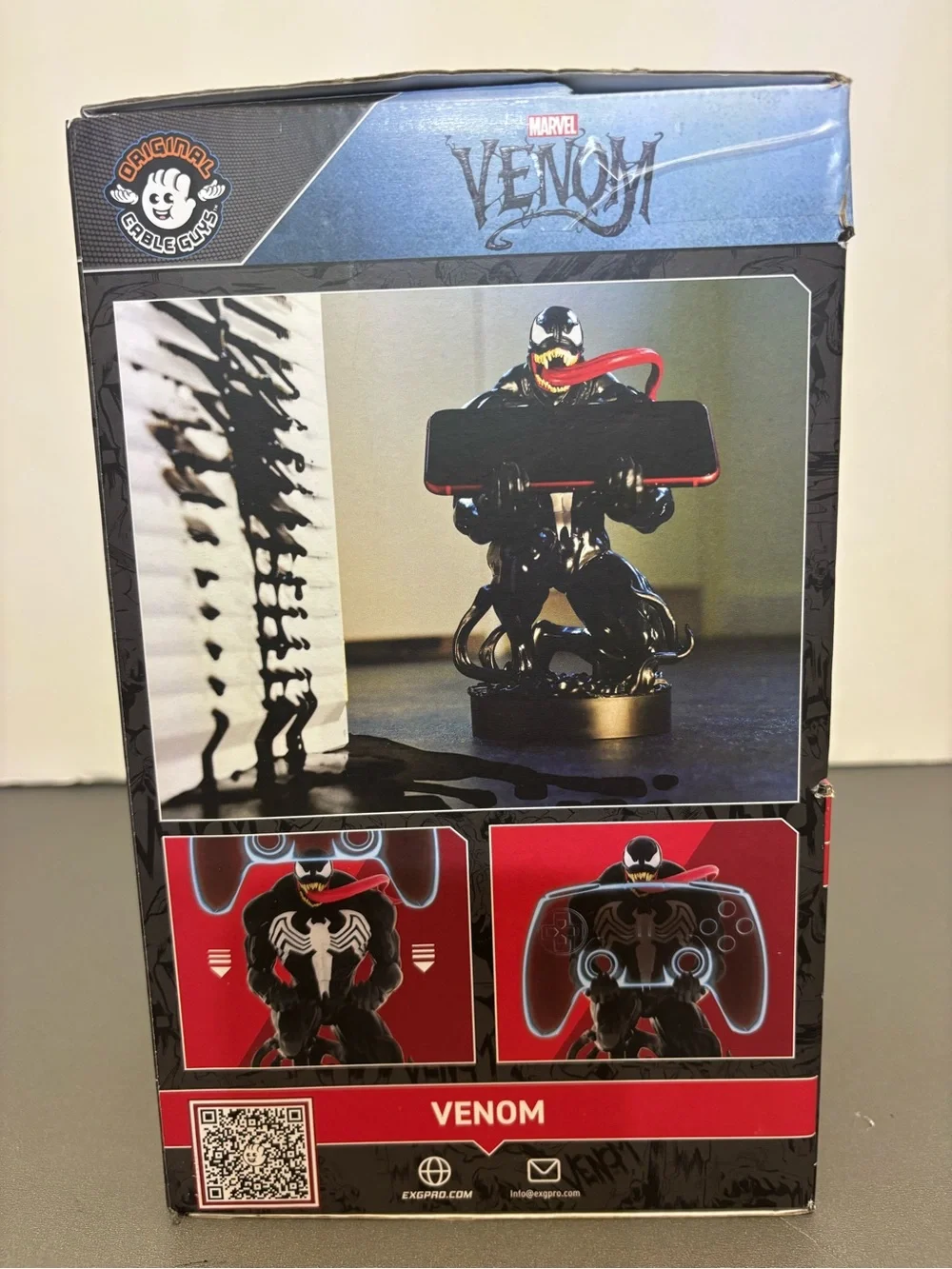 Marvel Venom phone & Game Controller Holder Cable Guys NEW!